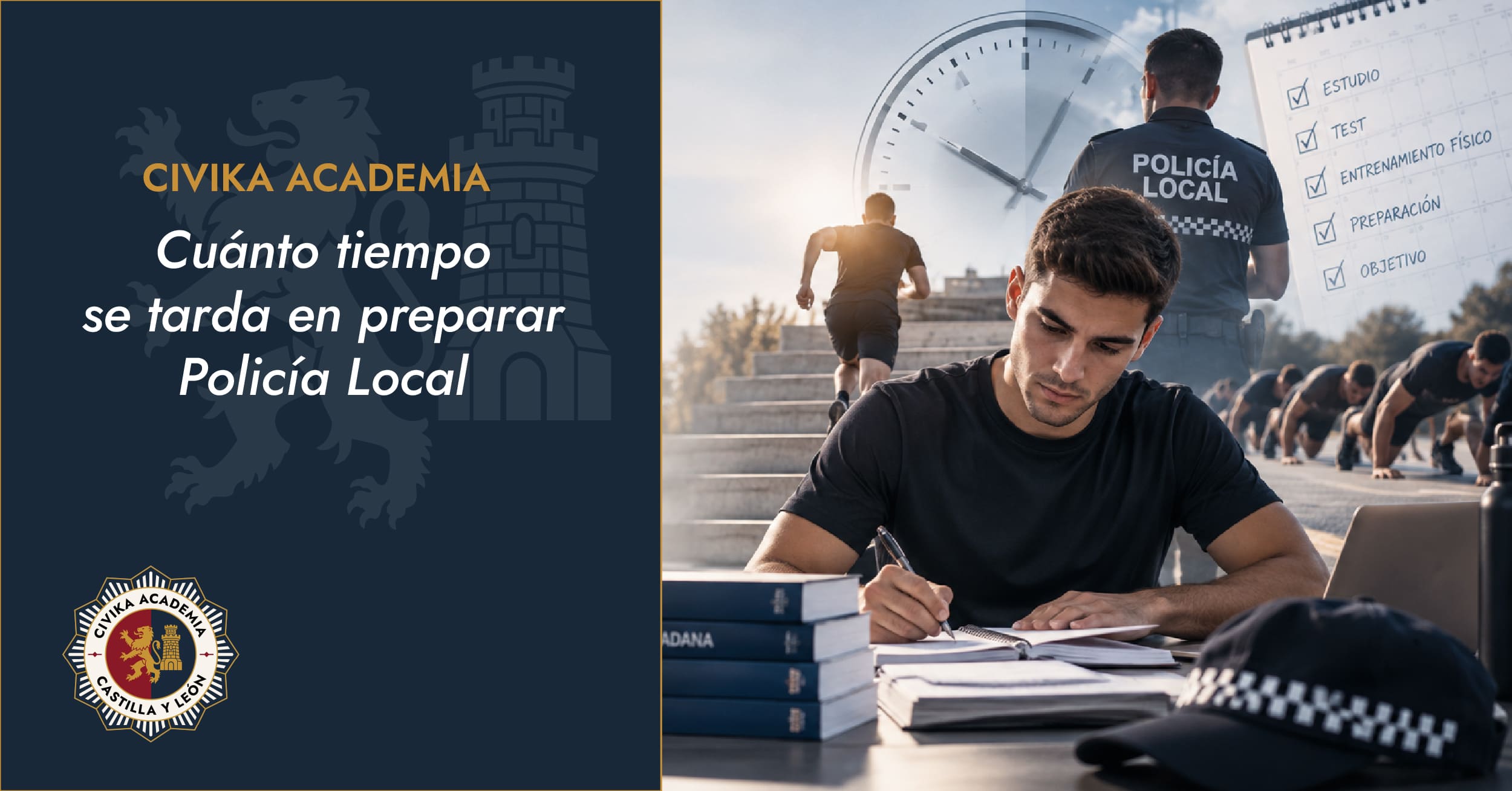 Cuánto tiempo se tarda en preparar las oposiciones de Policía Local